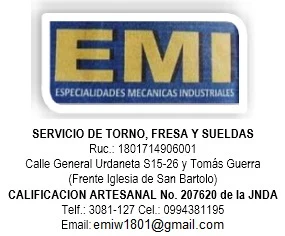 EMI — Especialidades Mecánicas Industriales